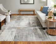 Clio Modern Abstract, Ivory/Gray/Brown