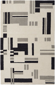 Maguire Transitional Abstract, Ivory/Taupe