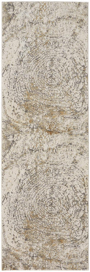 Parker Transitional Abstract, Ivory/Tan/Gray