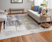 Clio Modern Watercolor, Brown/Gray/Black