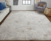 Vancouver Modern Abstract, Ivory/Gray/Tan
