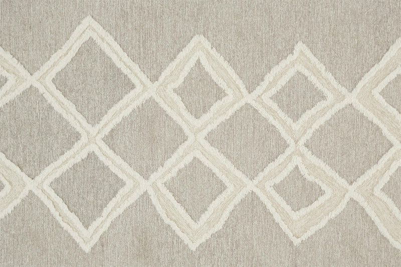 Anica Transitional Geometric, Gray/Ivory