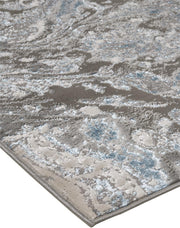 Azure Modern Watercolor, Ivory/Gray/Blue