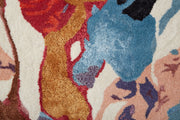 Dafney Transitional Floral & Botanical, Red/Blue/Purple