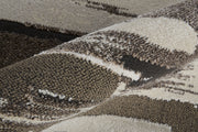 Vancouver Modern Abstract, Brown/Ivory