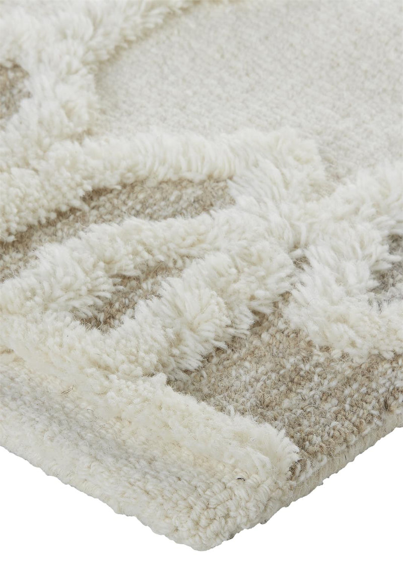 Anica Transitional Trellis & Lattice, Ivory/Tan/Silver