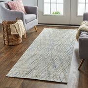 Elias Modern Abstract, Gray/Ivory