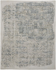 Elias Modern Abstract, Green/Blue/Ivory