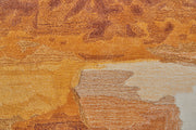 Anya Transitional Abstract, Red/Orange/Ivory