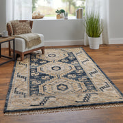 Fillmore Traditional Diamond, Blue/Ivory