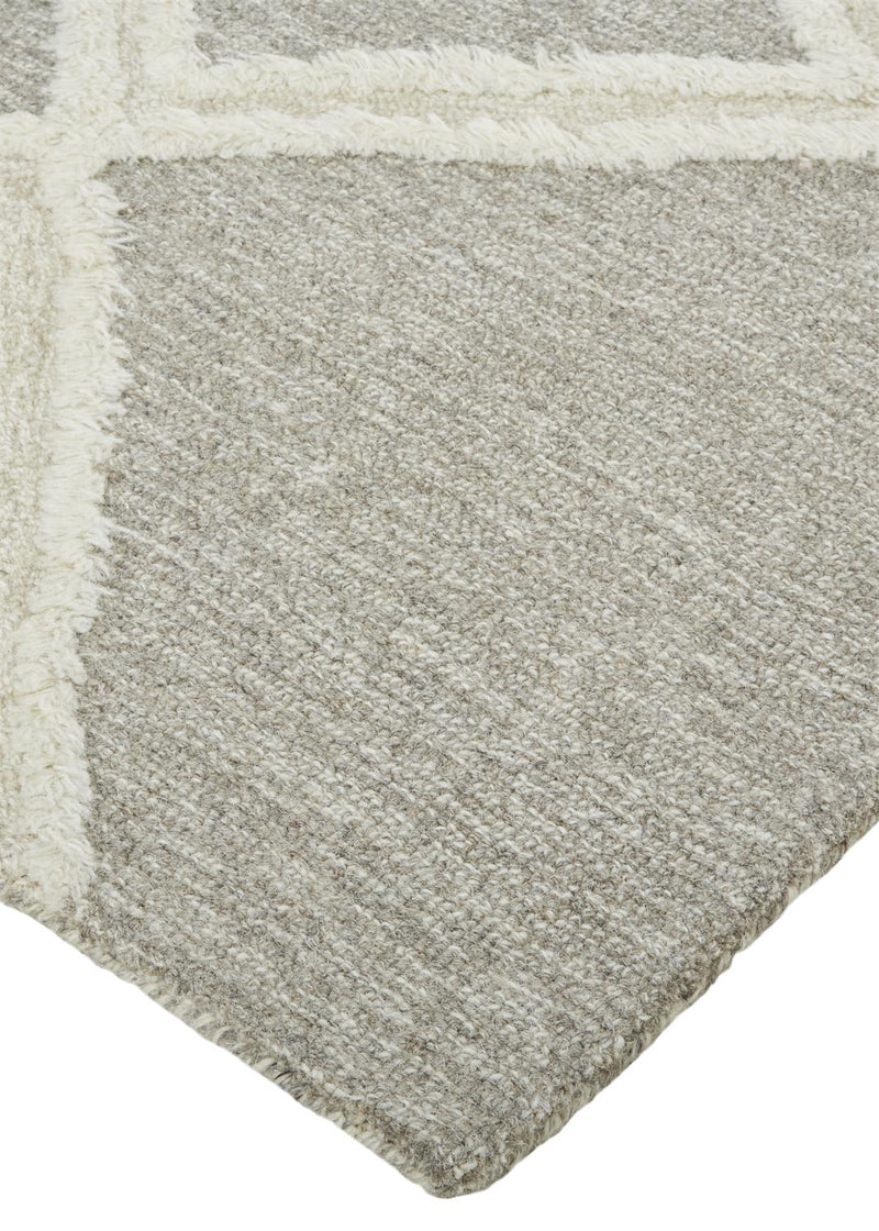 Anica Transitional Geometric, Gray/Ivory