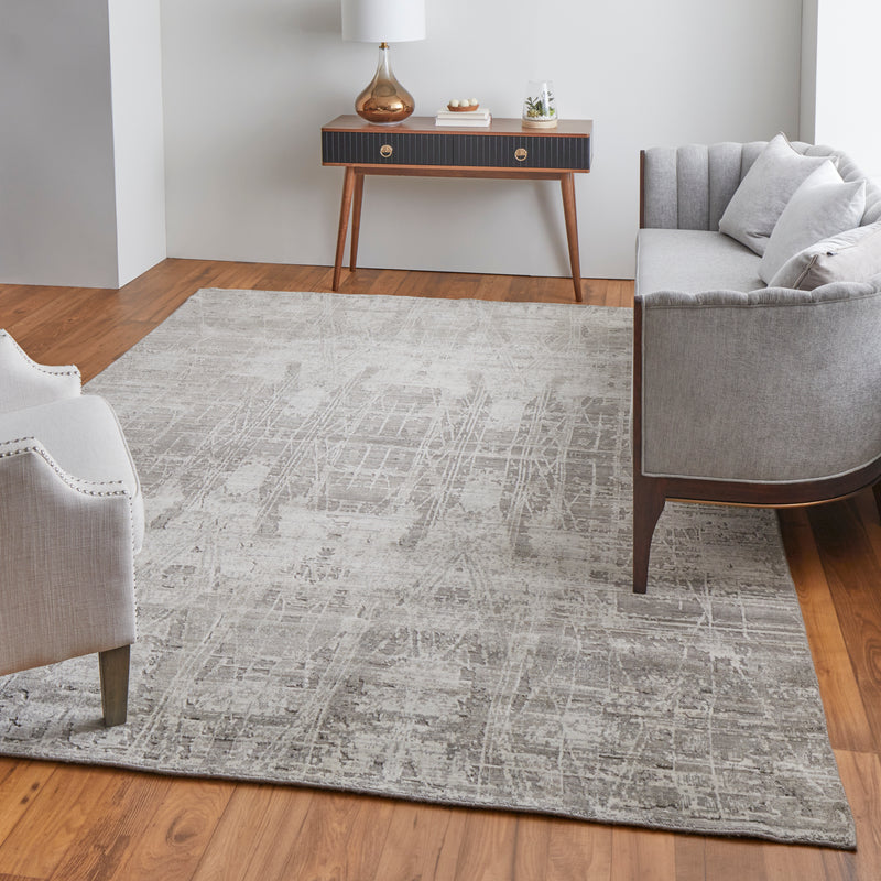 Eastfield Modern Abstract, Gray/Ivory
