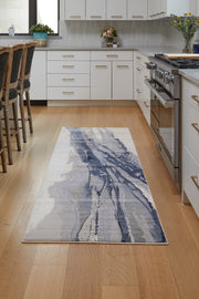 Clio Modern Abstract, Blue/Gray/Ivory