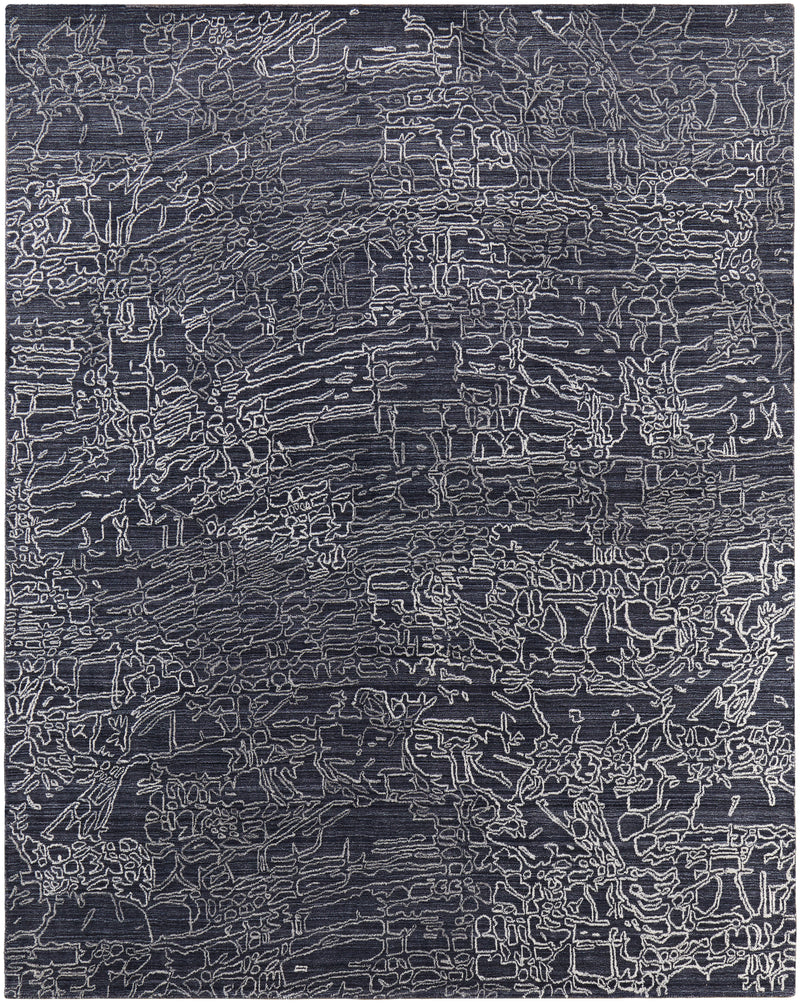 Whitton Modern Abstract, Black/Gray/Ivory