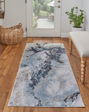 Astra Transitional Abstract, Blue/Gray/Ivory
