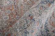 Marquette Transitional Medallion, Gray/Ivory/Orange