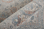 Marquette Transitional Oriental, Taupe/Silver/Blue