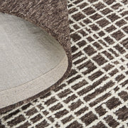 Maddox Transitional Abstract, Brown/Ivory