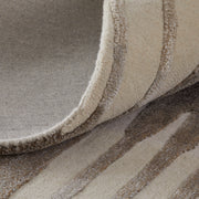 Anya Transitional Abstract, Ivory/Brown/Taupe