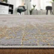 Aura Modern Abstract, Ivory/Brown/Gray