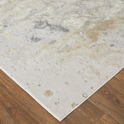 Astra Transitional Abstract, Gray/Gold/Ivory