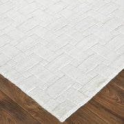 Redford Transitional Solid, White/Silver
