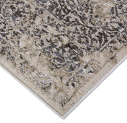 Prasad Modern Distressed, Ivory/Gray/Black