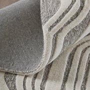 Kimball Transitional Abstract, Ivory/Gray