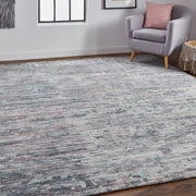 Conroe Modern Abstract, Blue/Gray