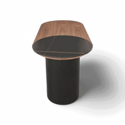 Jude Office Desk Walnut & Black