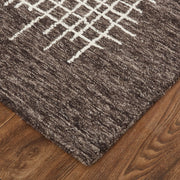 Maddox Transitional Abstract, Brown/Ivory