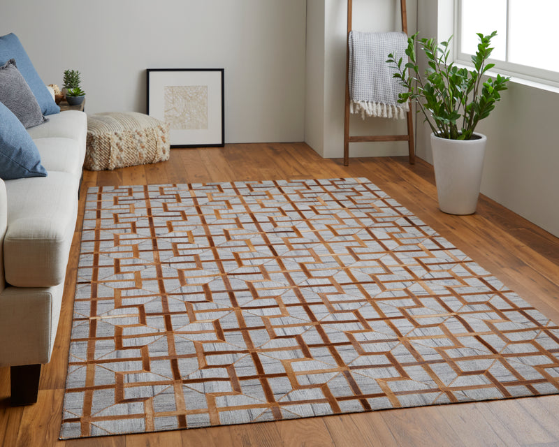 Fannin Transitional Geometric, Tan/Brown/Gray
