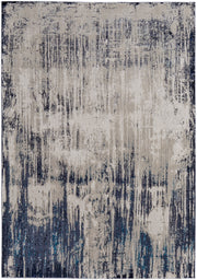 Indio Modern Abstract, Tan/Blue/Ivory