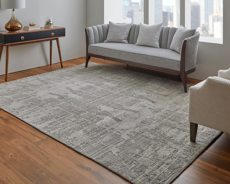 Eastfield Modern Abstract, Gray/Ivory