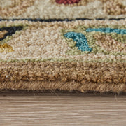 Springfield Traditional Floral & Botanical, Tan/Ivory/Blue