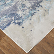 Astra Transitional Abstract, Blue/Gray/Ivory
