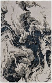 Micah Modern Abstract, Ivory/Black/Taupe