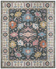 Springfield Traditional Floral & Botanical, Gray/Ivory/Blue