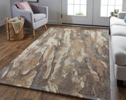 Amira Transitional Abstract, Brown/Gray/Tan