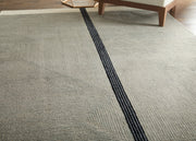 Maguire Transitional Abstract, Taupe/Black