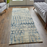 Palomar Transitional Abstract, Blue/Tan