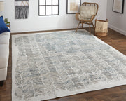 Elias Modern Abstract, Green/Blue/Ivory