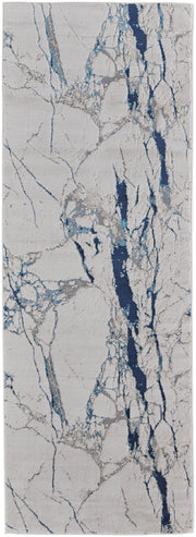 Indio Modern Abstract, Ivory/Blue/Black