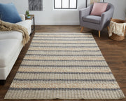 Berkeley Transitional Stripes, Ivory/Tan/Gray