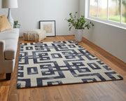 Lorrain Modern Geometric, Tan/Black