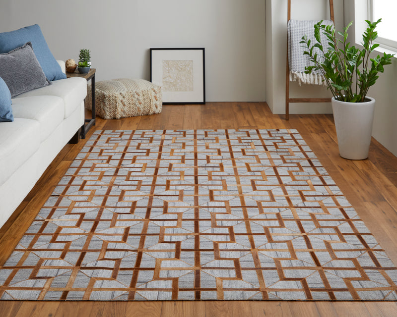 Fannin Transitional Geometric, Tan/Brown/Gray