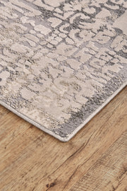 Prasad Modern Abstract, Gray/Ivory