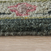 Springfield Traditional Floral & Botanical, Gray/Ivory/Blue