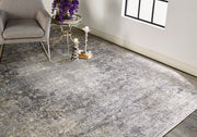 Sarrant Transitional Medallion, Gray/Ivory/Tan