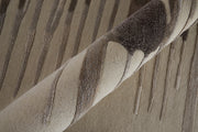 Anya Transitional Abstract, Ivory/Brown/Taupe